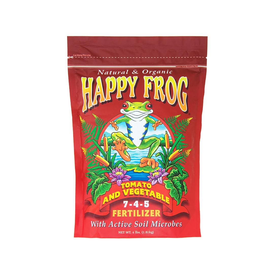 FoxFarm Happy Frog Garden Tomato and Vegetable Soil Dry Plant Fertilizer Mix for Outdoor Organic Plant and Garden Care