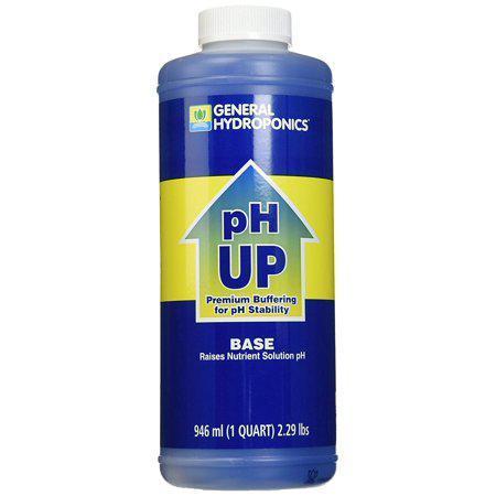 General Hydroponics PH Up Liquid Premium Buffering for Stability