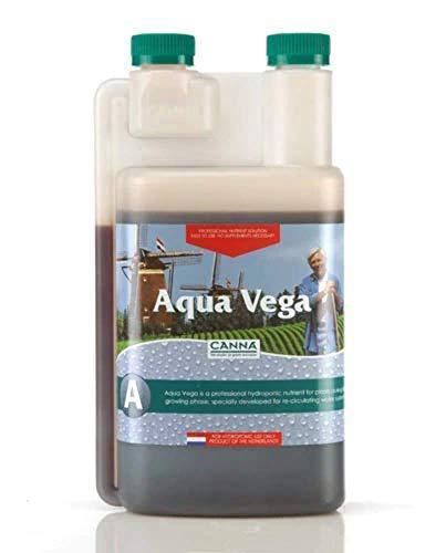 Canna 1 Liter - Aqua Vega - Part A - Veg Nutrient - Developed for Recirculating Systems