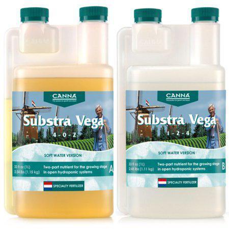 Canna Substra Vega Soft Water A and B Nutrients 1L