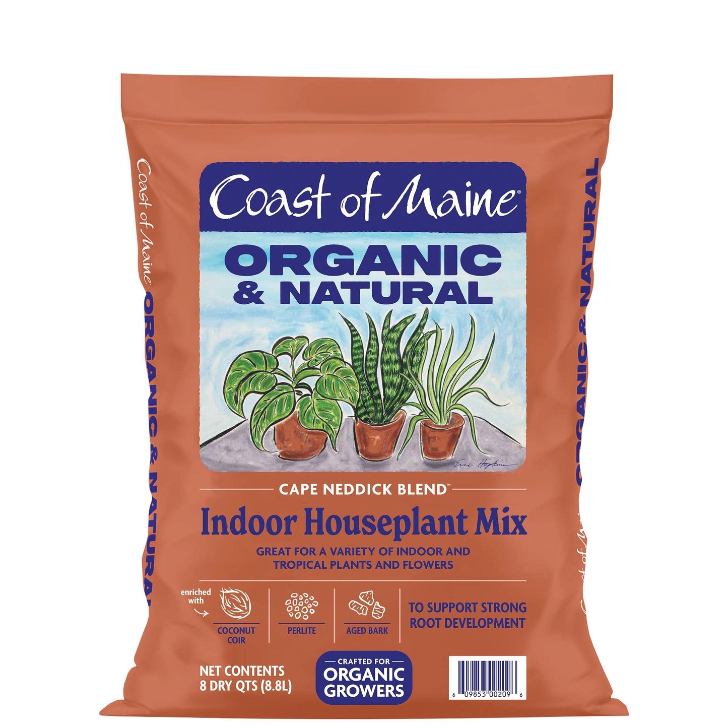 Coast of Maine Organic and Natural Cape Neddick Blend Indoor Houseplant Potting Mix (8 Quart)